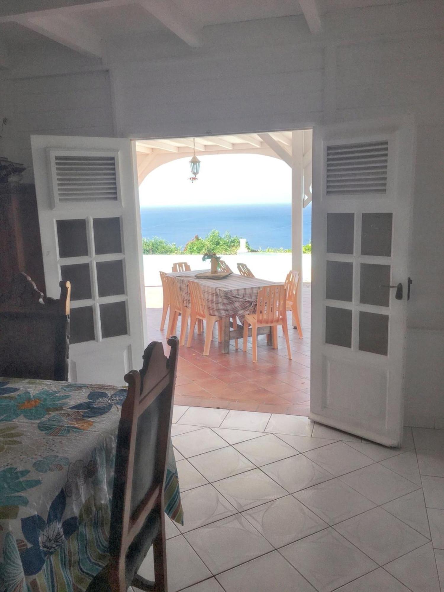 Villa Enchantee Avec Vue Sur Mer Et Piscine Au Carbet Ле-Карбе Экстерьер фото